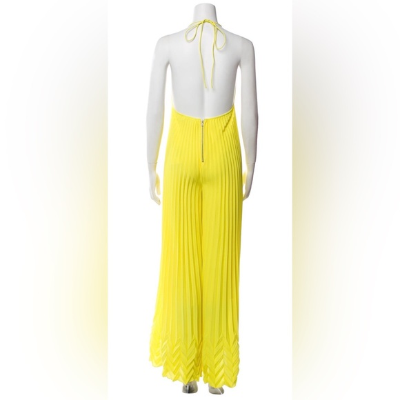 Alice + Olivia Sunny Yellow Wide Leg Jumpsuit - Picture 5 of 6